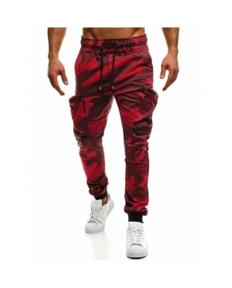 Camouflage Print Cargo Jogger Pants