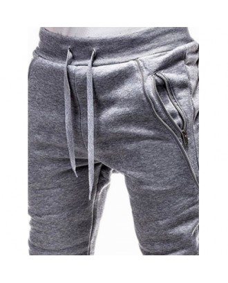 Zip Embellished Sport Jogger Pants