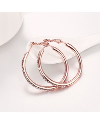 Fashion Jewelry Round Czech Diamond Earrings
